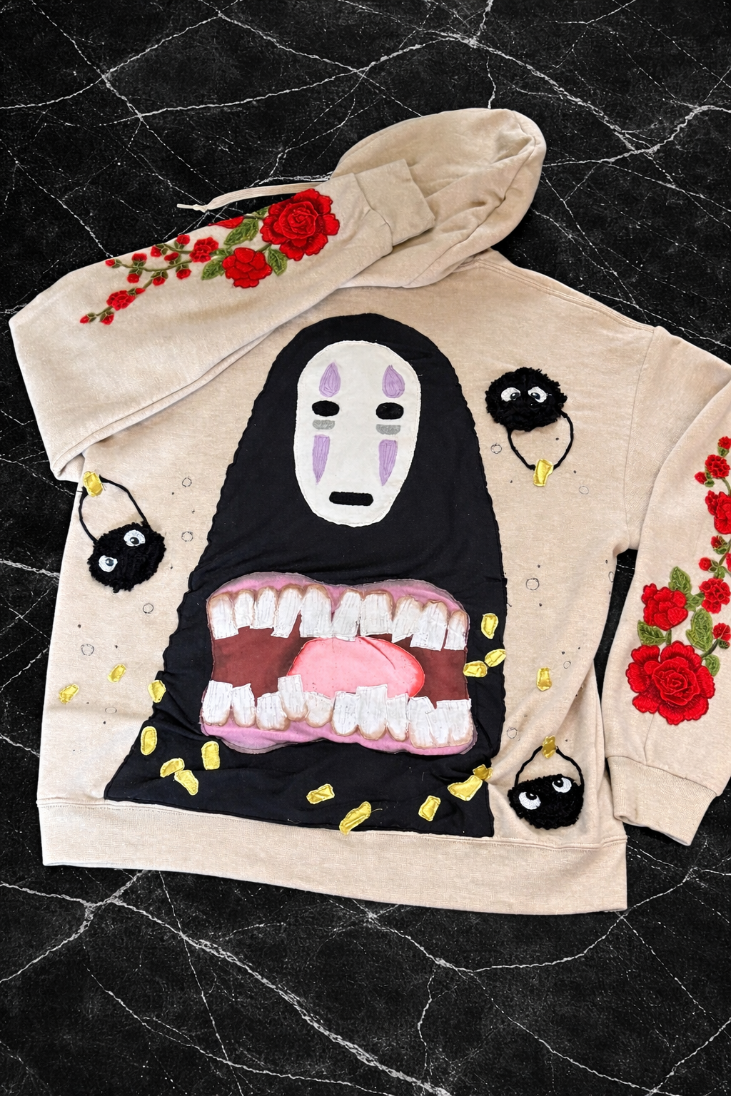 No face hoodie / size large